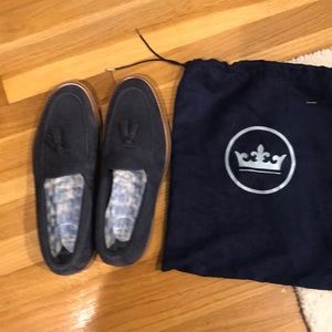 Peter Miller BRAND NEW tassel blue suede shoes